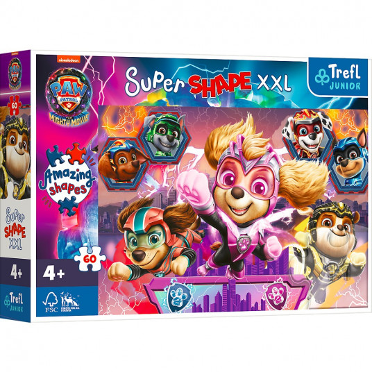 Puzzle 60 elements XXL Super Shape Paw Patrol