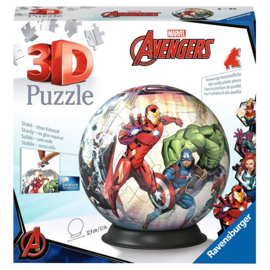 Puzzle 72 elements 3D Ball Marvel Avengers