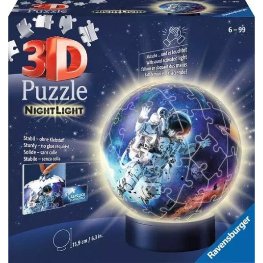 Puzzles 3D Astronaut Glowing Ball