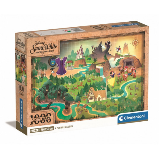 Puzzles 1000 elements Compact Story Maps Snow White