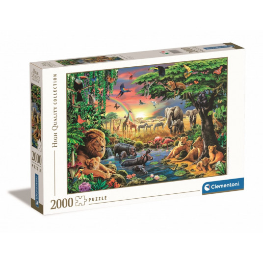 Puzzles 2000 elements High Quality The African Gathering