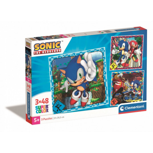 Puzzles 3x48 elements Sonic