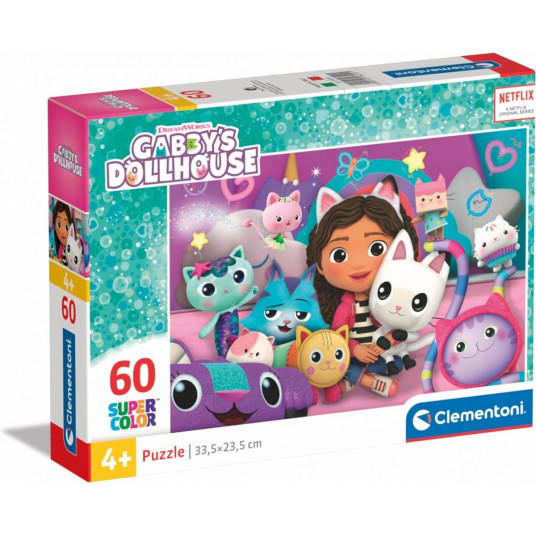 Puzzle 60 elements Super Color Gabbys Dollhouse