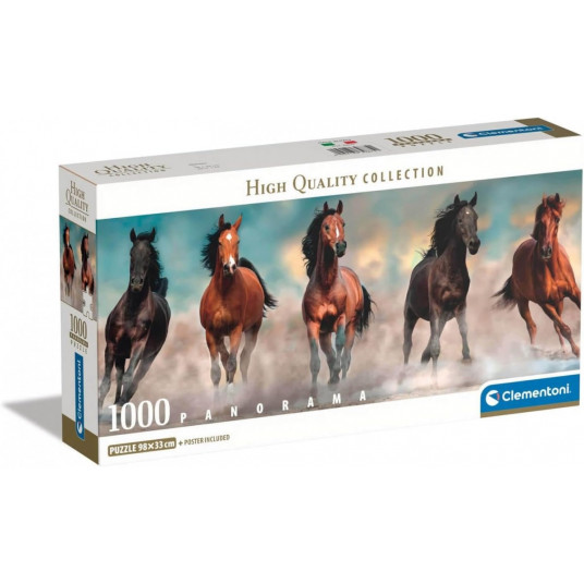 Puzzle 1000 elements Compact Panorama Horses