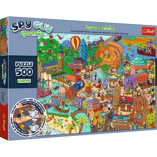Puzzles 500 elements Spy Guy Lost Items Europe