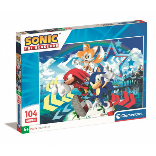 Puzzles 104 elements Sonic