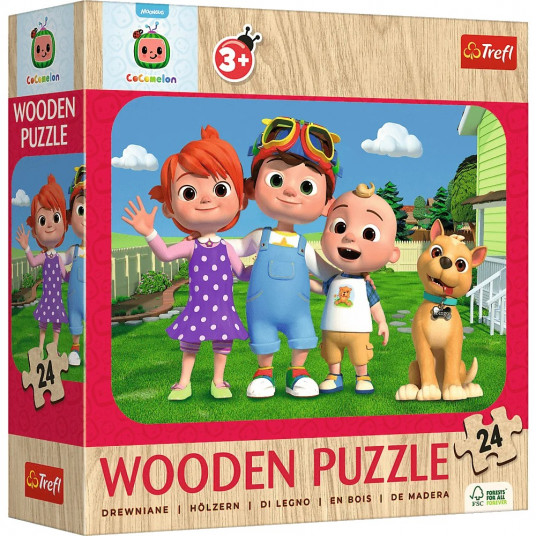 Wooden puzzle 24 elements Cocomelon