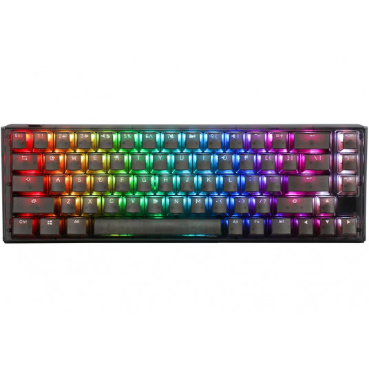 Ducky One 3 Aura Black SF žaidimų klaviatūra, RGB LED – MX-Speed-Silver (JAV)