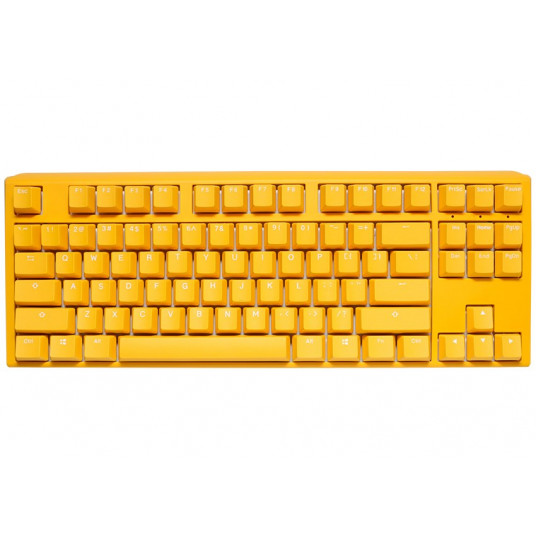Ducky One 3 Yellow TKL žaidimų klaviatūra, RGB LED – MX-Red (JAV)