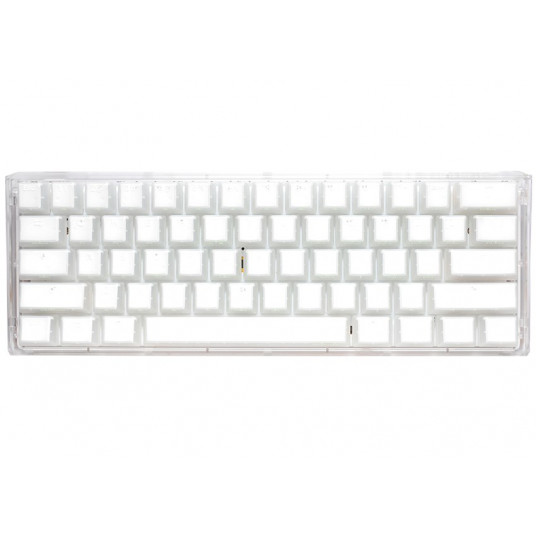 Ducky One 3 Aura White mini žaidimų klaviatūra, RGB LED – Gateron Baby Kangaroo (JAV)