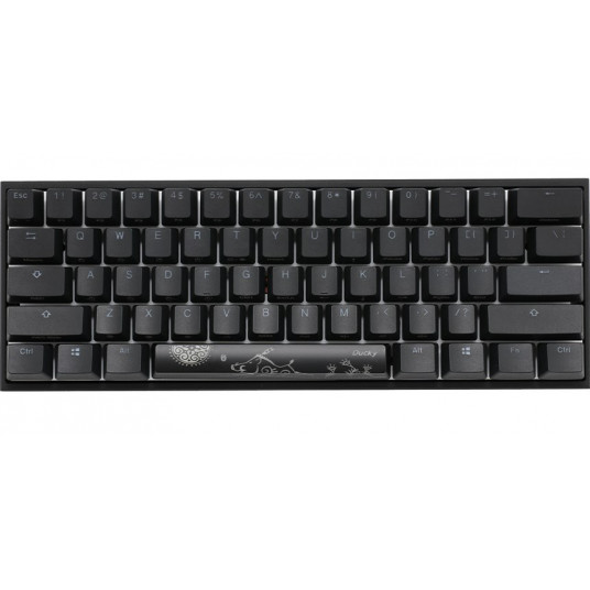 Ducky Mecha mini žaidimų klaviatūra, MX-Blue, RGB-LED - juoda