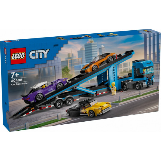 LEGO City Big Vehicles 60408  - Urheiluautojen kuljetusauto