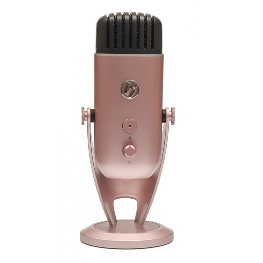 Arozzi Colonna mikrofonas, USB - rožinis auksas
