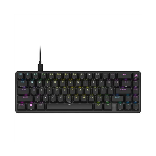 Corsair | Juoda | K65 PRO MINI RGB | Mechaninė žaidimų klaviatūra | Laidinis | NA | A tipo USB | 600 g | OPX