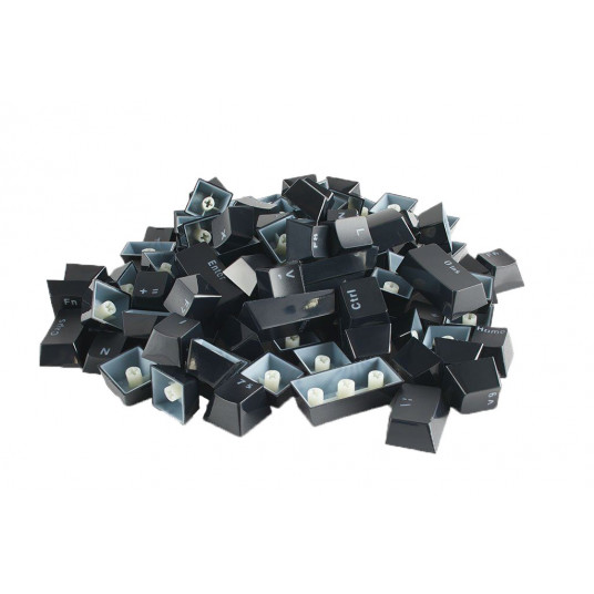 Glorious ABS Keycaps - 105 vnt., juodos spalvos, ISO, UK išdėstymas