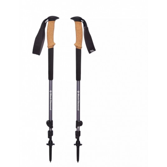 Black Diamond Trail Cork Granite Trekking Lenkai Juoda 140 cm