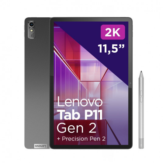 Lenovo Tab P11 128 GB 29,2 cm (11,5 colio) Mediatek 4 GB Wi-Fi 6E (802.11ax) Android 12 Pilka