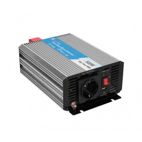 Extralink OPIP-500W | Įtampos keitiklis | automobilis 12V, 500W gryno sinuso