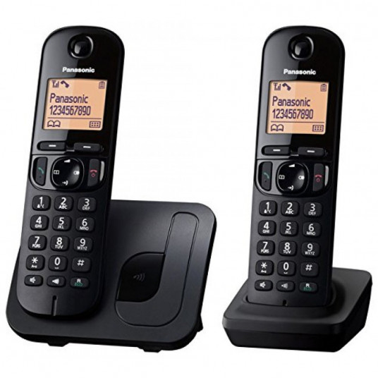 Telefonas Panasonic KX-TGC212 DECT Skambintojo ID Juoda