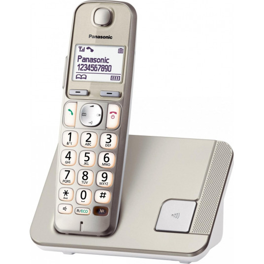Telefonas Panasonic DECT KX-TGE 210 PDN šampano aukso spalvos