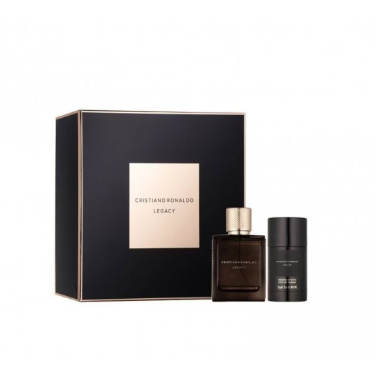 Legacy Gold Set Cristiano Ronaldo: Legacy, Eau De Toilette, For Men, 50 ml + Legacy, Deodorant Stick, For Men, 75 ml