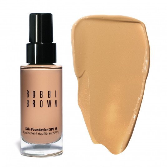 Bobbi Brown, Oda, Glicerinas, Ilgi drabužiai, Skystas makiažo pagrindas, W-048, Golden Beige, SPF 15, 30 ml