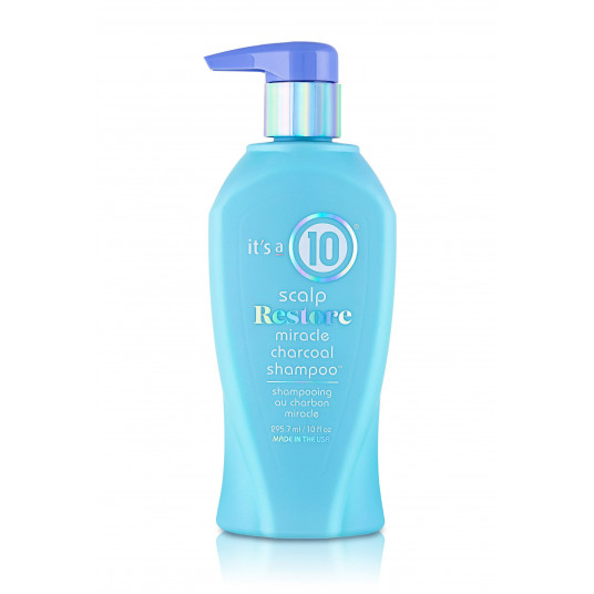 Tai 10, galvos odos atkūrimo stebuklas, anglis, plaukų šampūnas, pašalinantis riebalų perteklių ir produkto likučius, 295,7 ml