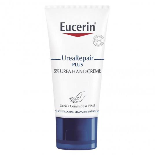 Eucerin, Repair Plus, karbamidas, drėkinamasis, rankų kremas, 30 ml