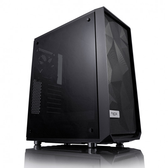 Fractal Design Meshify C FD-CA-MESH-C-BKO-TG Šoninis langas, Kairysis šoninis skydelis - Grūdintas stiklas, Juodas, ATX, Maitinimo šaltinis nėra