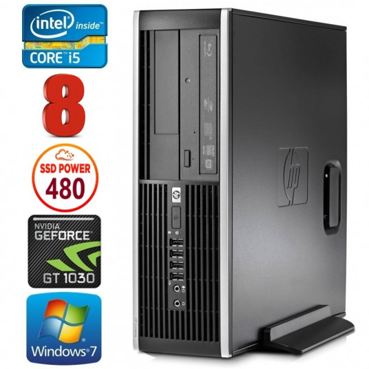 HP 8100 Elite SFF i5-750 8GB 480SSD GT1030 2GB DVD WIN7Pro