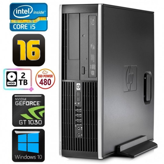 HP 8100 Elite SFF i5-750 16GB 480SSD+2TB GT1030 2GB DVD WIN10