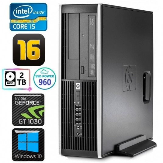 HP 8100 Elite SFF i5-750 16GB 960SSD+2TB GT1030 2GB DVD WIN10