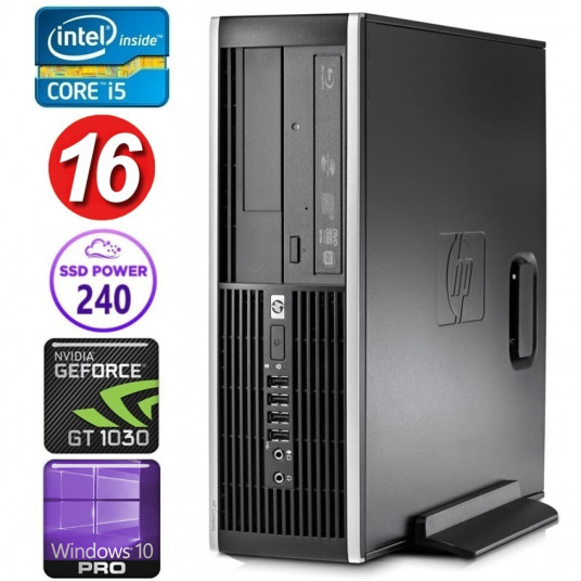 HP 8100 Elite SFF i5-750 16GB 240SSD GT1030 2GB DVD WIN10Pro