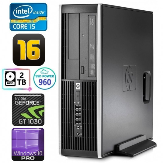 HP 8100 Elite SFF i5-750 16GB 960SSD+2TB GT1030 2GB DVD WIN10Pro