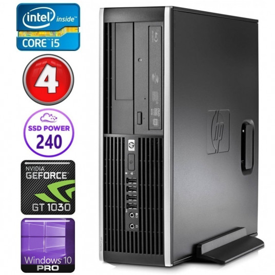 HP 8100 Elite SFF i5-750 4GB 240SSD GT1030 2GB DVD WIN10Pro