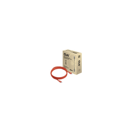 CLUB 3D USB2 Type-C dvikryptis kabelis 4m