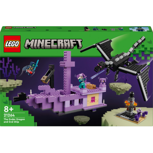 LEGO® 21264 Minecraft Enderio drakonas ir Pabaigos laivas