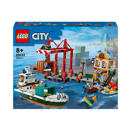 LEGO® 60422 City Pajūrio uostas su krovininiu laivu