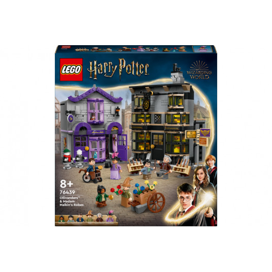 LEGO® 76439 Harry Potter Olivanderio ir Madam Malkin parduotuvės