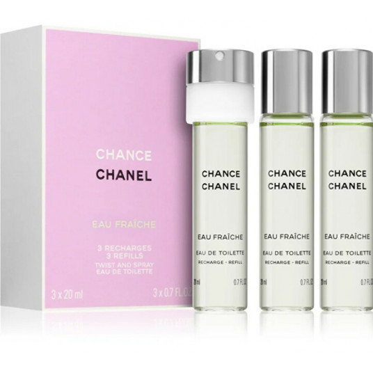 Chanel – Chance Eau Fraiche – EDT kasetė (3 x 20 ml) – 60 ml