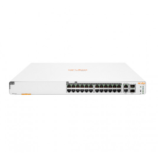 Aruba Instant On 1960 24G 20p Class4 4p Class6 PoE 2XGT 2SFP+ 370W Valdomas L2+ Gigabit Ethernet (10/100/1000) Maitinimas per Eternetą (PoE) 1U Balta