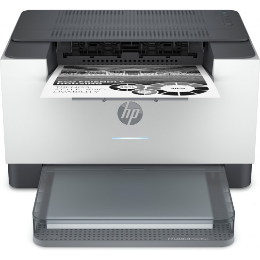 HP LaserJet M209dw spausdintuvas, nespalvotas, Spausdintuvas skirtas namams ir namų biurui, Spausdinti (spausdinti), Dvipusis spausdinimas; Kompaktiškas dydis; Energiją taupančių; Dviejų juostų Wi-Fi