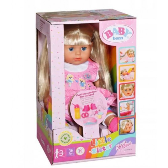 Baby Born Baby Sister Doll Ikimokyklinukas 36 cm