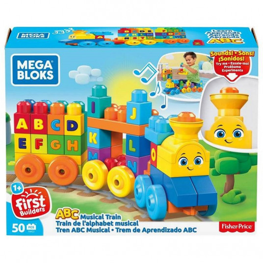 MEGA BLOKS MUZIKINIS TRAUKINYS ABC FWK22