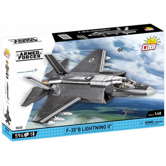 COBI 5830 ginkluotųjų pajėgų F-35B Lightning II Karališkųjų oro pajėgų daugiafunkcinis naikintuvas 594 trinkelės