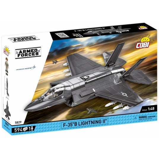 COBI 5829 ginkluotųjų pajėgų F-35B Lightning II JAV daugiafunkcinis naikintuvas 594 trinkelės