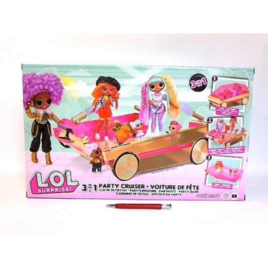 PROMO LOL Surprise Party Cruiser 3in1 118305 doll car