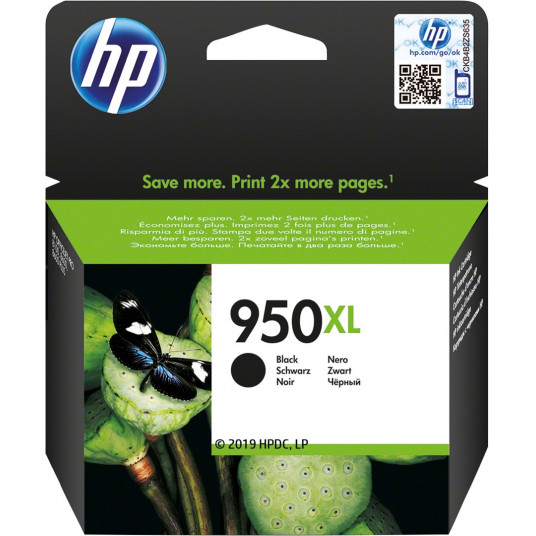 HP 950XL didelio našumo juoda originali rašalo kasetė