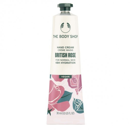 The Body Shop - Drėkinamasis rankų kremas British Rose (Hand Cream) - 30 ml