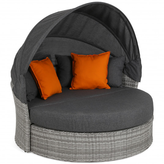 Lauko Sofa su stogeliu Sydney pilka